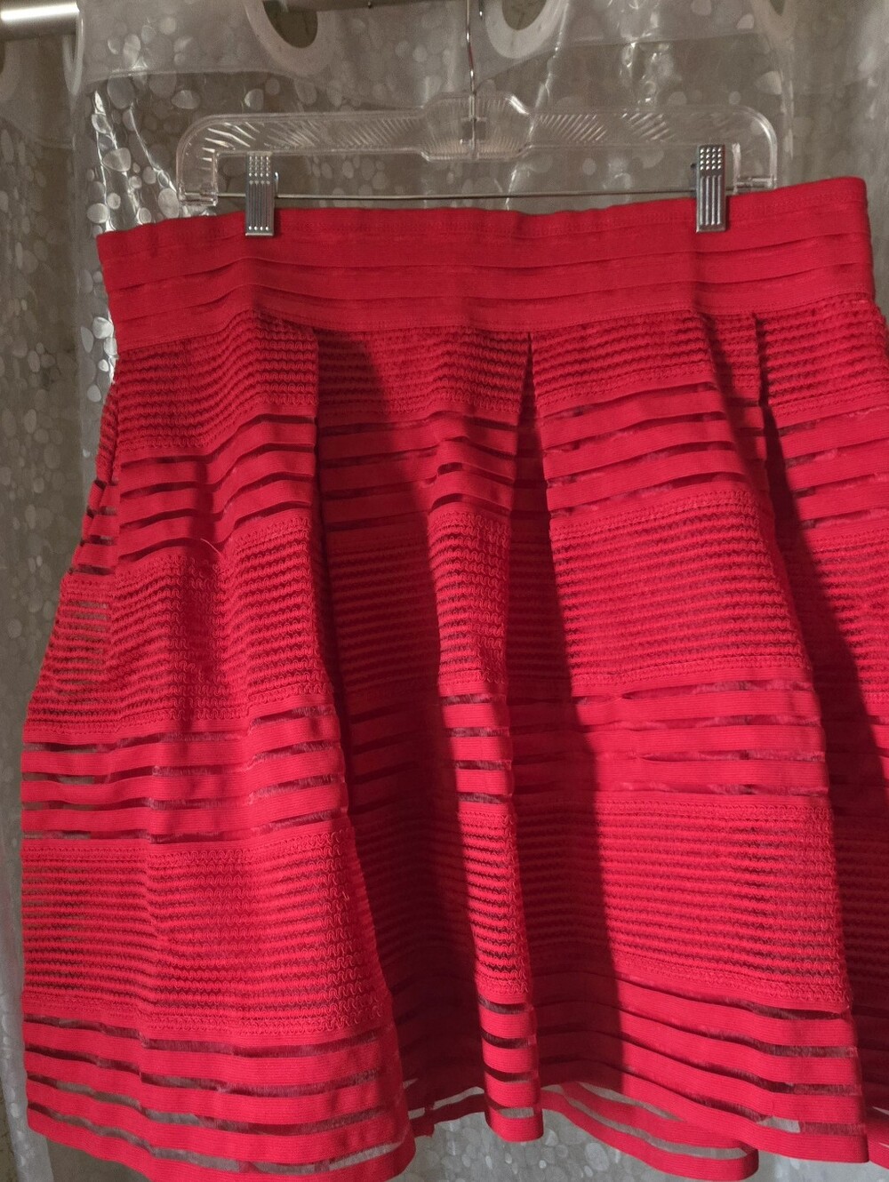 Torrid Red Textured A-Line Skirt. Size 2. So Cute!